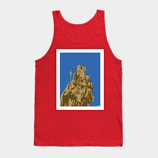 Mother and Child Gold and Blue Tank Top